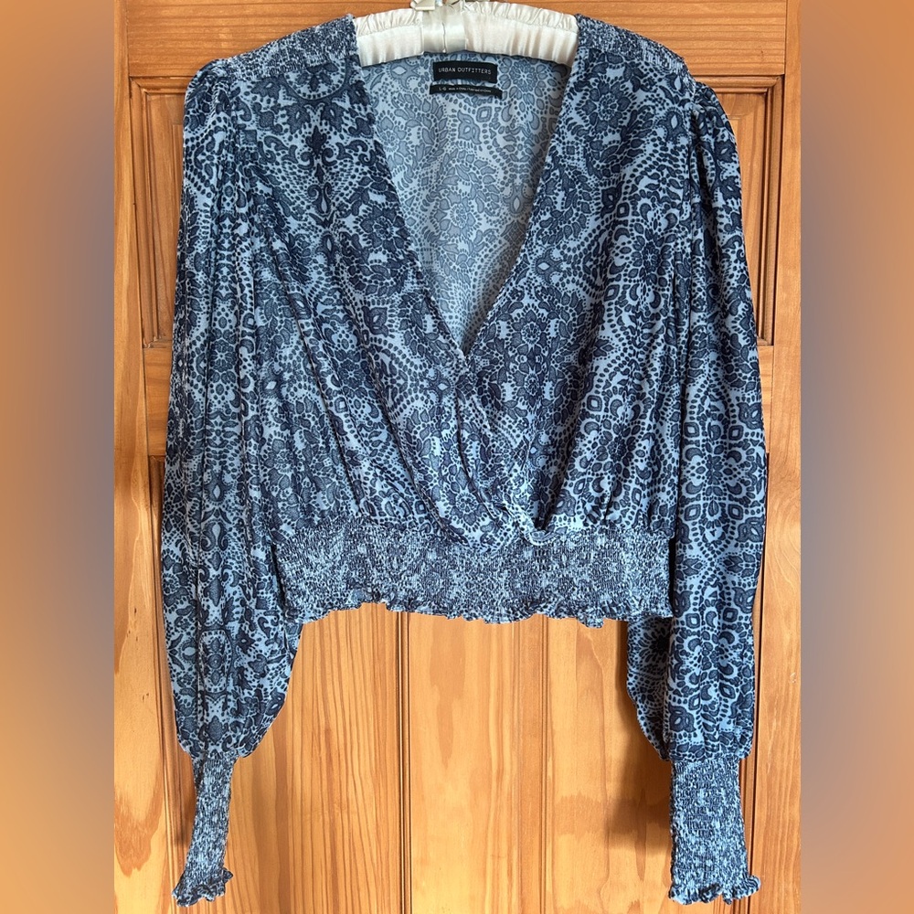 Urban Outfitters Velvet Crop Top
